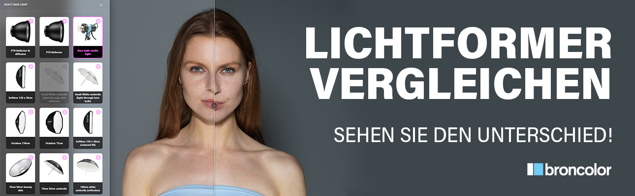 Broncolor Lichtformer Vergleich-Tool