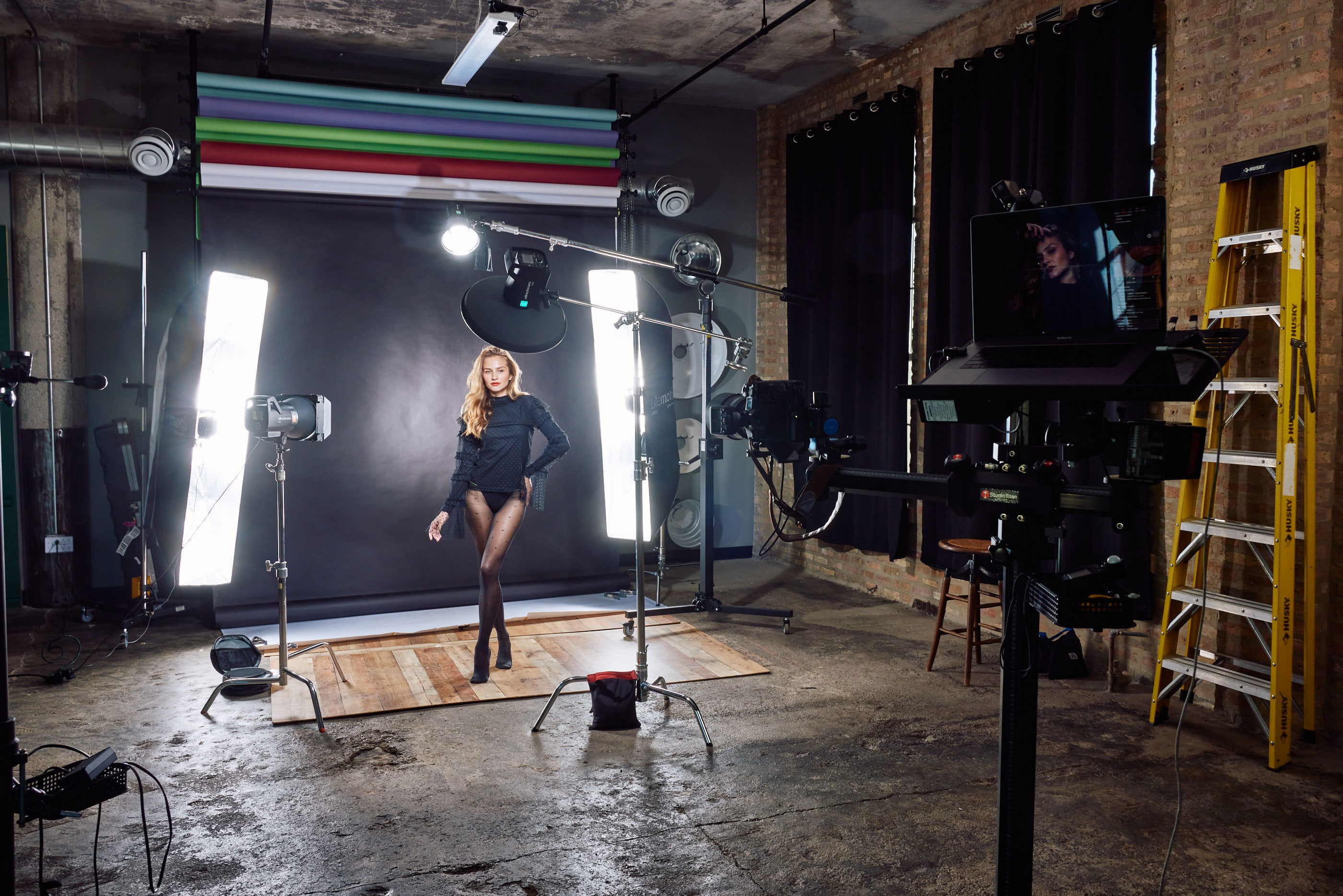 Model im Fotostudio