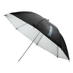 Schirm weiss/schwarz Ø 105 cm