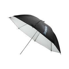 Schirm weiss/schwarz Ø 85 cm