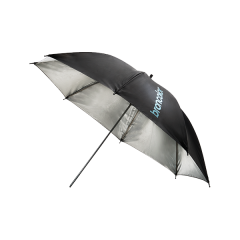 Parapluie argenté/noir Ø 85 cm