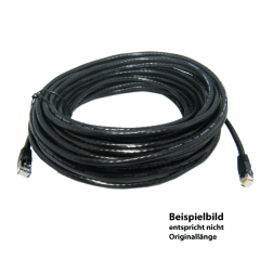 TetherPro Netzwerkkabel Cat6 550MHz 23m, schwarz