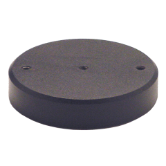 Stahlsockel Ø100mm M6 mit Gummiplatte