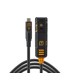 Câble d'extension TetherPro Optima 10G USB-C 4,8 m noir
